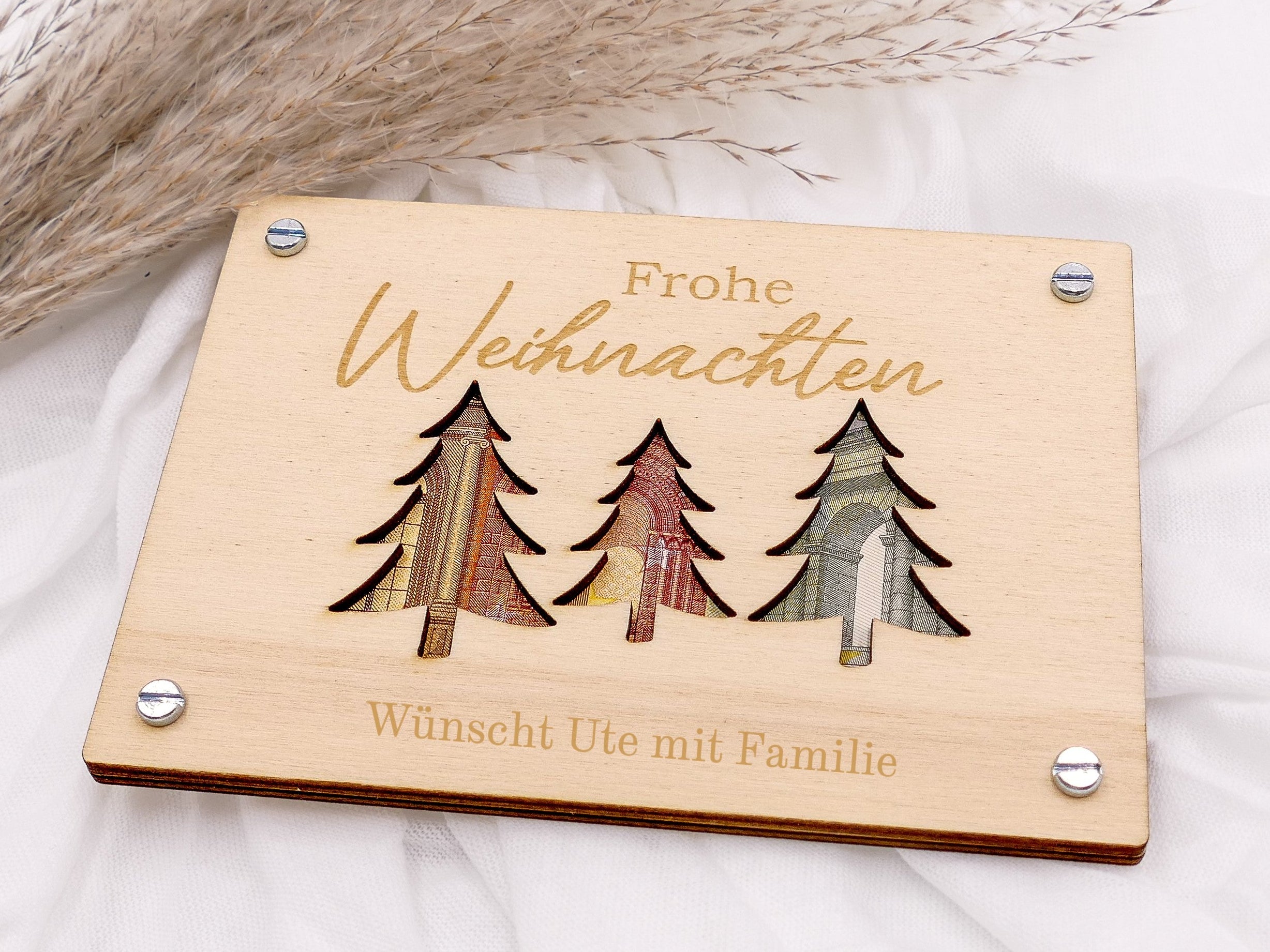 Geldgeschenk-Karte WEIHNACHTSBÄUME