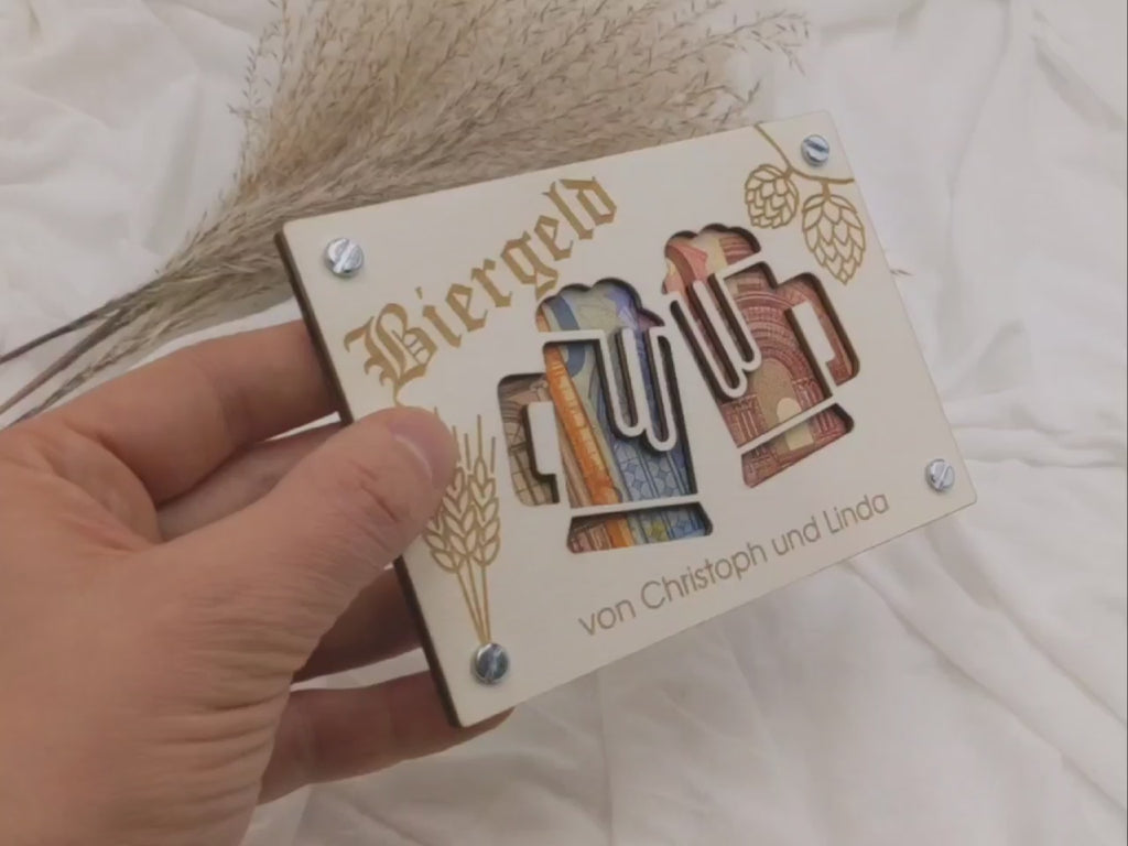 Geldgeschenk-Karte BIERGELD